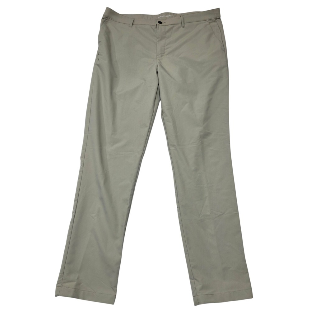 Banana Republic Core Temp Pant Mens 40x34 Tan Performance Slim Chino